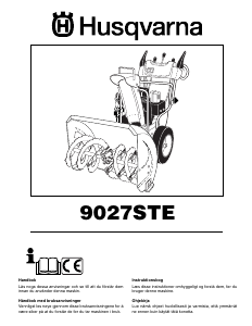 Bruksanvisning Husqvarna 9027STE Snøfreser