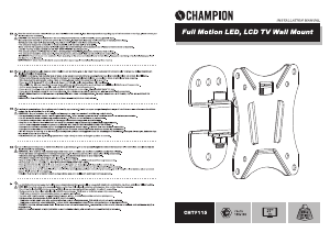 Handleiding Champion CHTF115 Muurbeugel