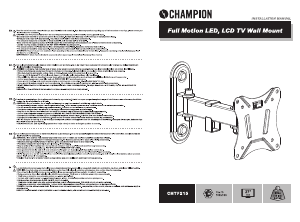 Bruksanvisning Champion CHTF215 Väggfäste