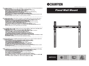 Handleiding Champion CHTF310 Muurbeugel