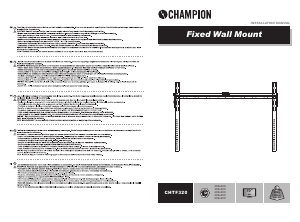 Käyttöohje Champion CHTF320 Seinäteline