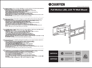 Käyttöohje Champion CHTF520 Seinäteline