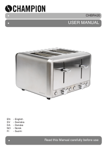 Manual Champion CHBR420 Toaster