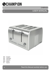 Manual Champion CHBR400 Toaster