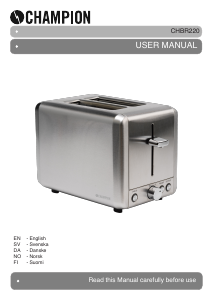 Manual Champion CHBR220 Toaster