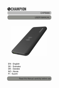 Manual Champion CHPB080B Portable Charger