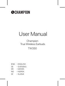 Manual Champion CHTW350 Headphone