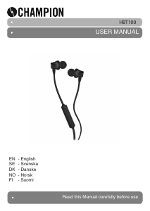 Manual Champion HBT100 Headphone