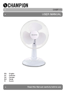 Manual Champion CHBF115 Fan