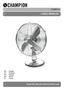 Manual Champion CHBF210 Fan