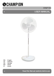 Manual Champion CHGF115 Fan