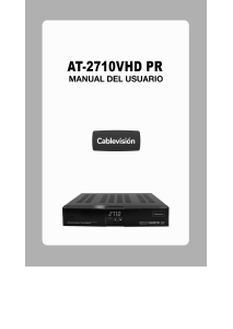 Manual de uso Cablevision AT-2710VHD PR Receptor digital