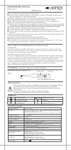 Manual de uso Aspen MT-31 Termómetro