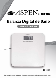 Manual de uso Aspen 8818VI Báscula