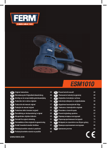 Посібник FERM ESM1010 Ексцентрикова шліфувальна машина
