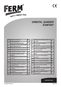 Manual de uso FERM ESM1007 Lijadora excéntrica