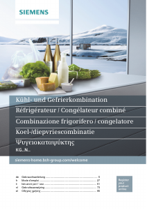 Manuale Siemens KG49NEIDP Frigorifero-congelatore