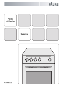 Mode d’emploi Faure FCG560GW Cuisinière