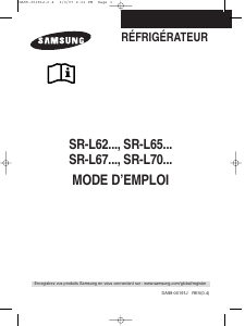 Mode d’emploi Samsung SR-L621EVSS Réfrigérateur combiné