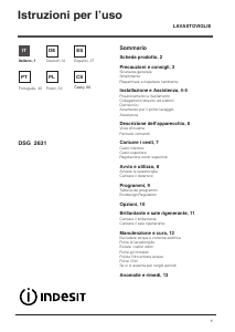 Manual de uso Indesit DSG 2631 Lavavajillas