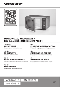 Mode d’emploi SilverCrest SMWC 700 B1 Micro-onde