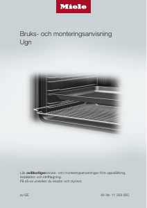 Bruksanvisning Miele H 7163 BP Ugn