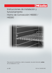 Manual de uso Miele H 6580 BP Horno