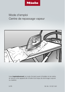 Mode d’emploi Miele B 3312 SpeedCare Système de repassage