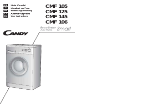 Manuale Candy CMF 105 Lavatrice