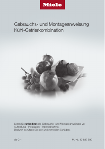 Bedienungsanleitung Miele KFNS 28463 E ed/cs Kühl-gefrierkombination