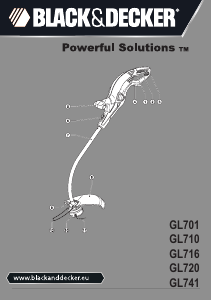 Brugsanvisning Black and Decker GL716 Græstrimmer