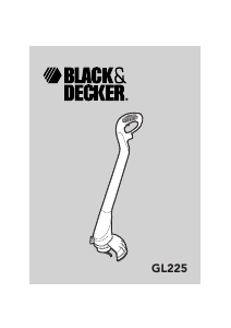 Manual Black and Decker GL225SB Aparador de relva