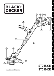 Manuale Black and Decker STC1820E Tagliabordi