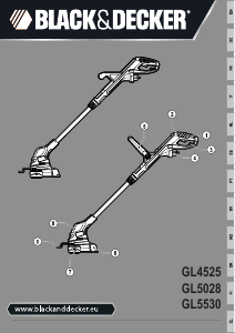 Manual Black and Decker GL5530 Aparador de relva