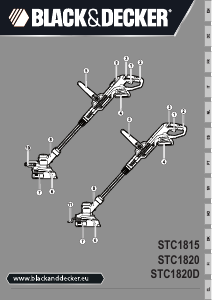 Bruksanvisning Black and Decker STC1820D Grästrimmer