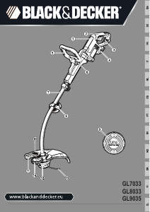 Manual Black and Decker GL9035 Aparador de relva