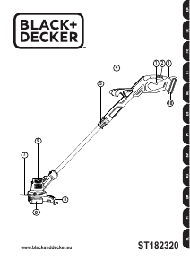 Brugsanvisning Black and Decker ST182320 Græstrimmer