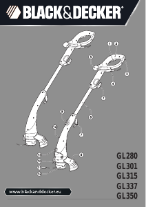 Manual Black and Decker GL337 Aparador de relva