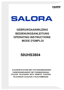 Mode d’emploi Salora 50UHS3804 Téléviseur LED