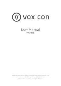 Manual Voxicon VXV155F LED Television