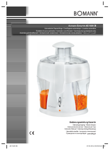 Manual Bomann AE 1028 CB Juicer