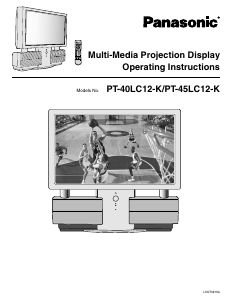 Manual Panasonic PT-40LC12K Television