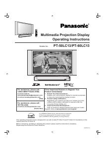 Handleiding Panasonic PT-60LC13 Televisie