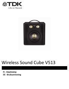 Bruksanvisning TDK V513 Sound Cube Högtalare