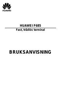 Bruksanvisning Huawei F685 Trådlös telefon