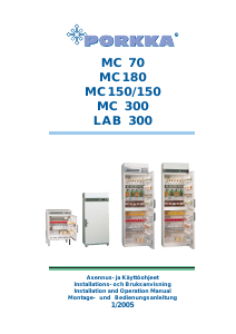 Manual Porkka MC70 Refrigerator