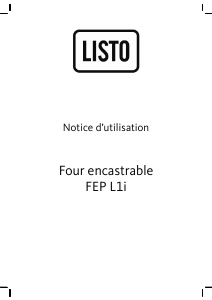 Mode d’emploi Listo FEP L1i Four