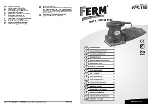 Manual FERM PSM1009 Lixadeira vibratória
