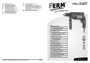 Руководство FERM PDM1002 Ударная дрель