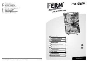 Mode d’emploi FERM PDM1019 Perceuse à percussion
